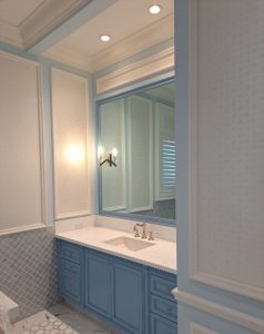 how to paint bathroom cabinets